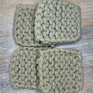 Handmade Knit Coasters